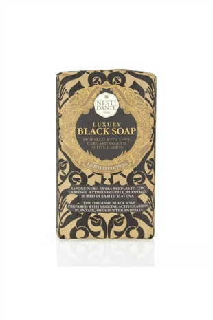 Nesti Dante Luxury Black Canlandırıcı&Sıkılaştırıcı Aktif Karbon Katı Sabun 250 gr