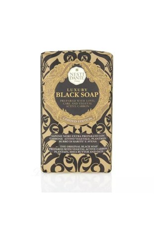 Nesti Dante Luxury Black Canlandırıcı&Sıkılaştırıcı Aktif Karbon Katı Sabun 250 gr