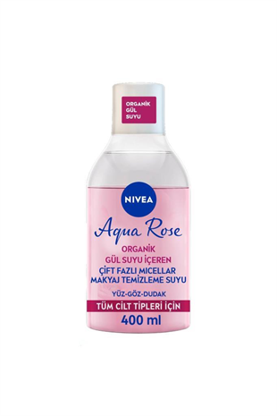 Nivea Aqua Rose Micellar Gül Suyu Makyaj Temizleme Suyu 400 ml