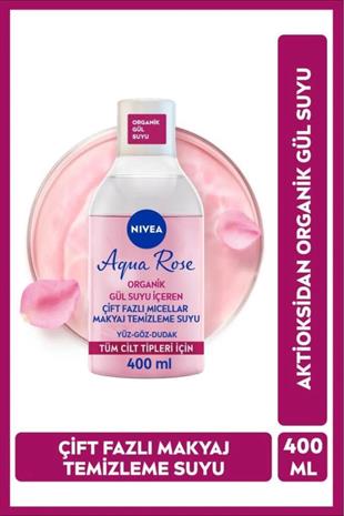 Nivea Aqua Rose Micellar Gül Suyu Makyaj Temizleme Suyu 400 ml