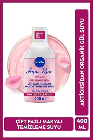 Nivea Aqua Rose Micellar Gül Suyu Makyaj Temizleme Suyu 400 ml