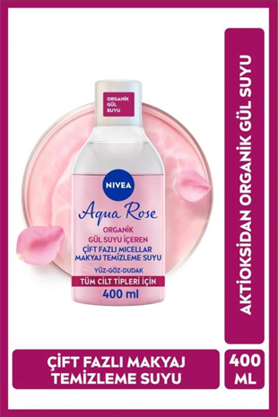 Nivea Aqua Rose Micellar Gül Suyu Makyaj Temizleme Suyu 400 ml