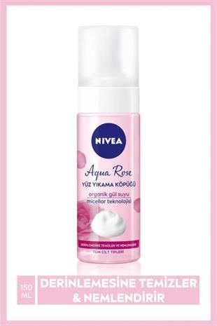 Nivea Aqua Rose Organik Gül Suyu Içeren 150 ml Yüz Temizleyici