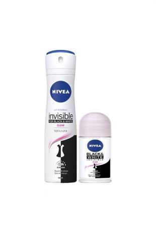Nivea Black&White Clear Deo 150+25 ml 2li Paket Kadın Deodorant Sprey