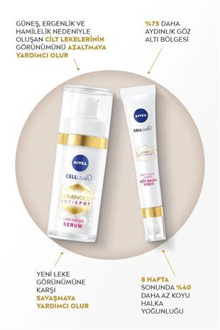 Nivea Cellular Luminous630 Koyu Halka Karşıtı 15 ml Göz Bakım Kremi