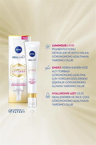 Nivea Cellular Luminous630 Koyu Halka Karşıtı 15 ml Göz Bakım Kremi