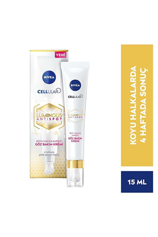 Nivea Cellular Luminous630 Koyu Halka Karşıtı 15 ml Göz Bakım Kremi