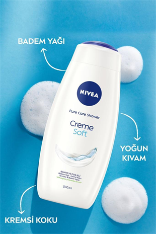 Nivea Creme Soft&Almond Oil Duş Jeli 500 ml