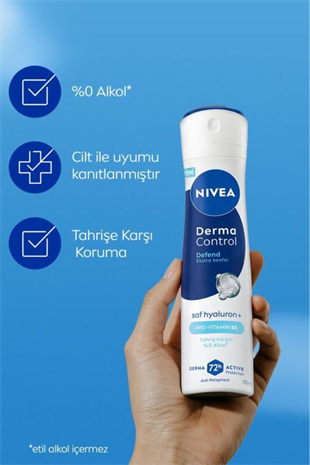 Nivea Derma Control Defend 150 ml Kadın Deodorant Spreyi