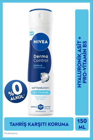 Nivea Derma Control Defend 150 ml Kadın Deodorant Spreyi
