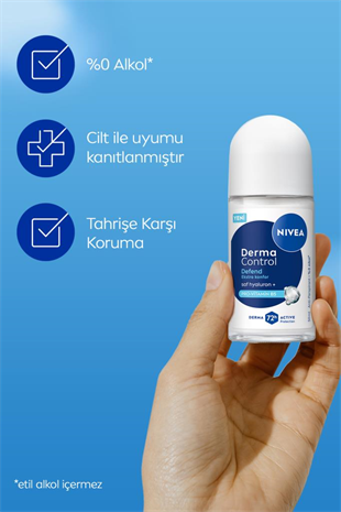 Nivea Derma Control Defend Kadın Roll-On Deodorant 50 ml