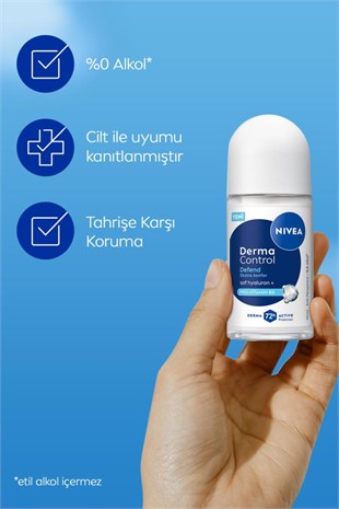 Nivea Derma Control Defend Kadın Roll-On Deodorant 50 ml