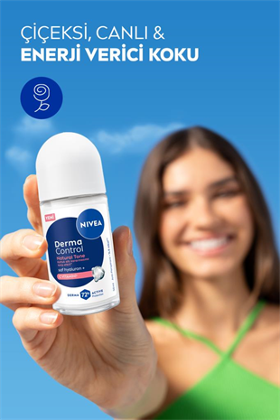 Nivea Derma Control Natural Tone Kadın Roll On Deodorant 50 ml