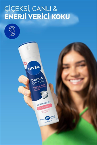 Nivea Derma Control Natural Tone Kadın Deodorant Spreyi 150 ml