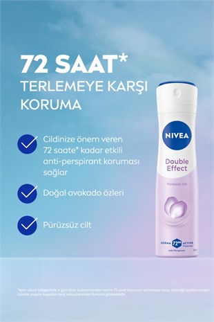 Nivea Double Effect Kadın Deodorant Spreyi 150 ml