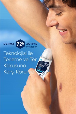 Nivea Men Derma Control Defend Erkek Roll-On Deodorant 50 ml