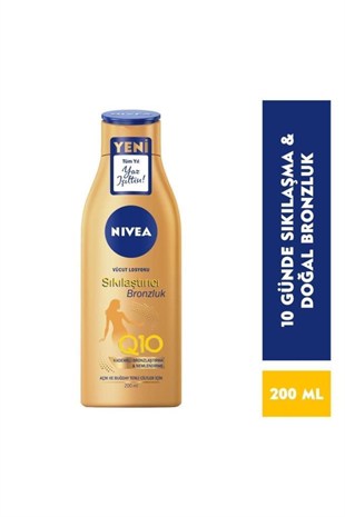 Nivea Sıkılaştırıcı Bronzlaştırıcı Q10 Vücut Losyonu 200 ml