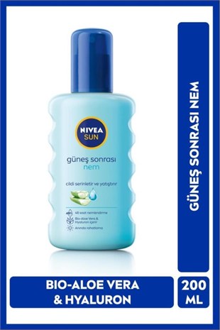 Nivea Sun Aloe Vera Özlü Nemlendirici Güneş Sonrası Sprey 200 ml 