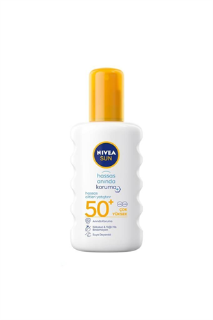 Nivea Sun Ultra Hassas SPF50+ Anında Koruma 200 ml Çok Yüksek Güneş Koruyucu
