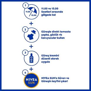 Nivea Sun Ultra Hassas SPF50+ Anında Koruma 200 ml Çok Yüksek Güneş Koruyucu