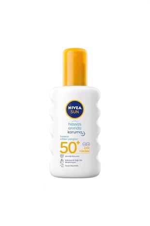 Nivea Sun Ultra Hassas SPF50+ Anında Koruma 200 ml Çok Yüksek Güneş Koruyucu