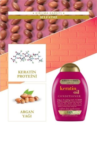OGX Kırılma Karşıtı Keratin Oil Saç Bakım Kremi 385 ml