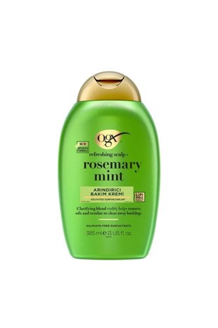 OGX Rosemary Mint (BİBERİYE & NANE) Arındırıcı Saç Bakım Kremi 385 ml