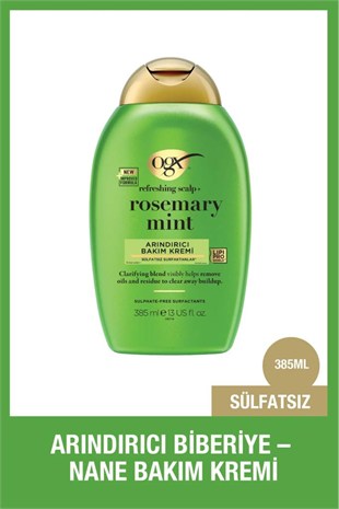 OGX Rosemary Mint (BİBERİYE & NANE) Arındırıcı Saç Bakım Kremi 385 ml