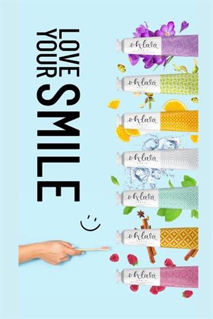 Ohlala Pistachio, Raspberry&Violet Mint Premium Set 3 x 75 ml Diş Macunu Seti