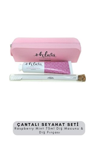 Ohlala Raspberry Mint 75 ml+Dental Luxe Diş Fırçası Diş Bakım Seyahat Seti