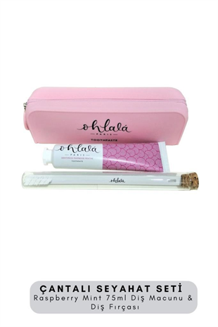 Ohlala Raspberry Mint 75 ml+Dental Luxe Diş Fırçası Diş Bakım Seyahat Seti