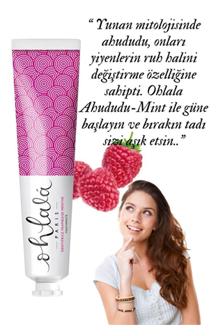 Ohlala Raspberry Mint Ahududu-Nane Diş Macunu 75 ml