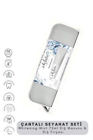Ohlala Whitening 75 ml+Dental Luxe Diş Fırçası Diş Bakım Seyahat Seti