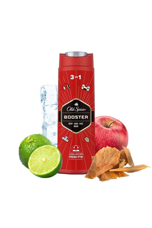 Old Spice Booster 3 In1 Duş Jeli+Şampuan 400 ml