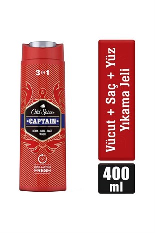 Old Spice Captain 3ın1 Duş Jeli Şampuan 400 ml