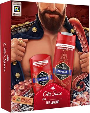 Old Spice Captain Deo Stick 50ml & Duş Jeli 250ml