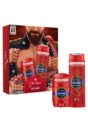 Old Spice Captain Deo Stick 50ml & Duş Jeli 250ml