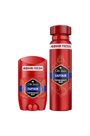 Old Spice Captain Deodorant Spray Stick 150+50 ml Avantajlı Paket