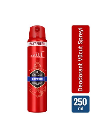 Old Spice Captain Erkek Deodorant Spreyi 250 ml XL
