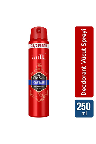 Old Spice Captain Erkek Deodorant Spreyi 250 ml XL