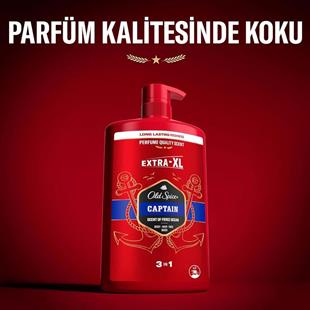 Old Spice Captain Erkekler için Duş Jeli ve Şampuan 1000 ml Ekstra-XL