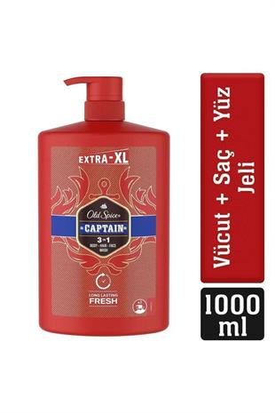 Old Spice Captain Erkekler için Duş Jeli ve Şampuan 1000 ml Ekstra-XL