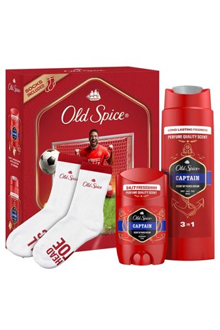 Old Spice Captain Footballer Set Deo Stick 50 ml+Duş Jeli 250 ml+Çorap