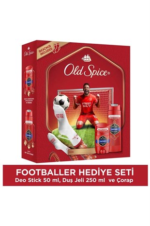 Old Spice Captain Footballer Set Deo Stick 50 ml+Duş Jeli 250 ml+Çorap