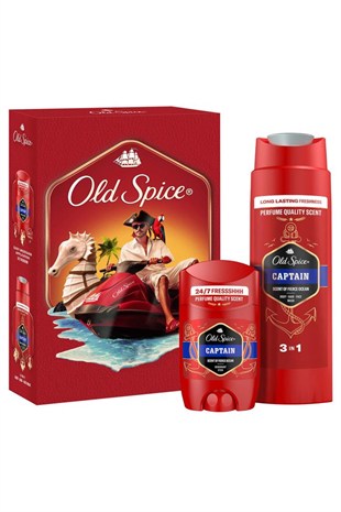 Old Spice Captain Modern Seti Deodorant Stick 50 ml + Duş Jeli 250 ml