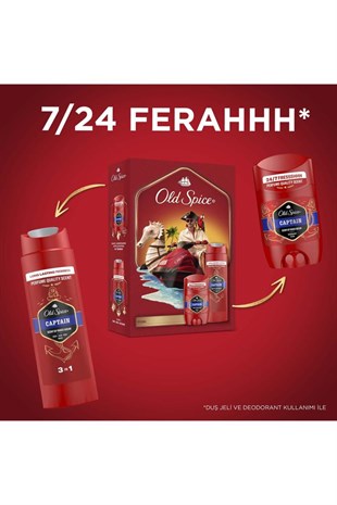 Old Spice Captain Modern Seti Deodorant Stick 50 ml + Duş Jeli 250 ml