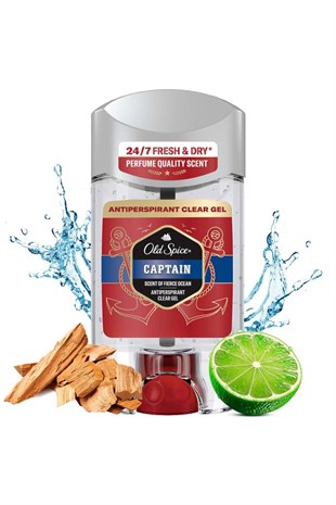 Old Spice Captain Terlemeyi Önleyici Şeffaf Jel 70 ml