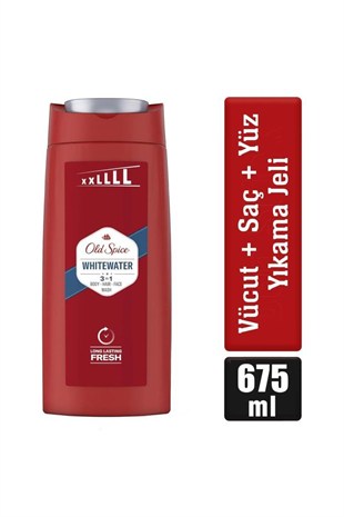 Old Spice Whitewater 3 In1 Duş Jeli+Şampuan 675 ml 