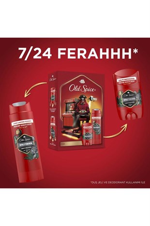 Old Spice Wolfthorn Gamer Seti Deodorant Stick 50 ml + Duş Jeli 250 ml