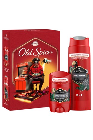 Old Spice Wolfthorn Gamer Seti Deodorant Stick 50 ml + Duş Jeli 250 ml